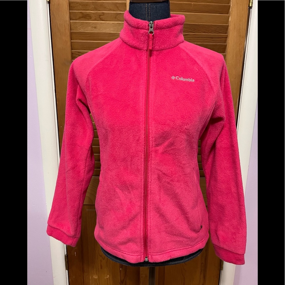 Girls Columbia Fleece Zip up - Excellent condition- Size Large 14-16